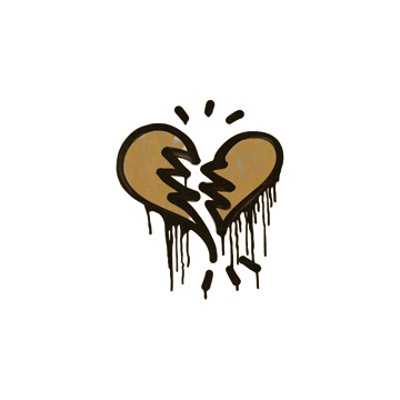 Sealed Graffiti | Broken Heart (Desert Amber)