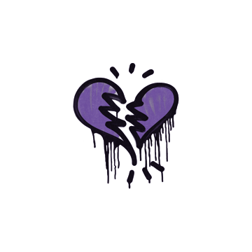 Sealed Graffiti | Broken Heart (Monster Purple)