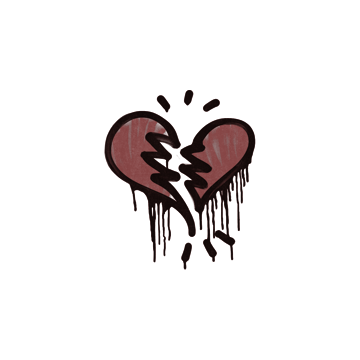 Sealed Graffiti | Broken Heart (Brick Red)