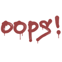 Sealed Graffiti | Oops (Blood Red)