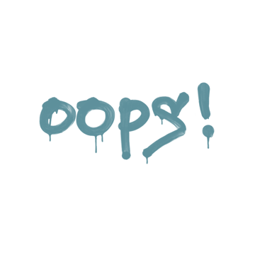 Sealed Graffiti | Oops (Wire Blue)