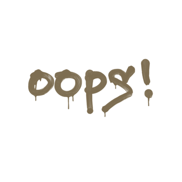 Sealed Graffiti | Oops (Dust Brown)