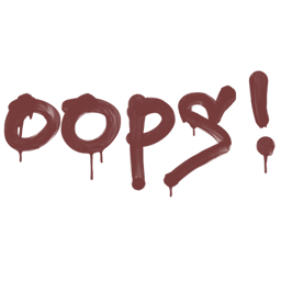 Sealed Graffiti | Oops (Brick Red)