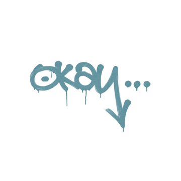 Sealed Graffiti | Okay (Wire Blue)