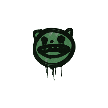Sealed Graffiti | Happy Cat (Jungle Green)