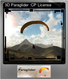 3D Paraglider :CP License