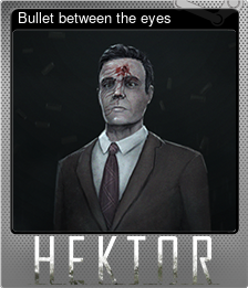 Bullet between the eyes