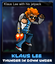 Klaus Lee with his jetpack