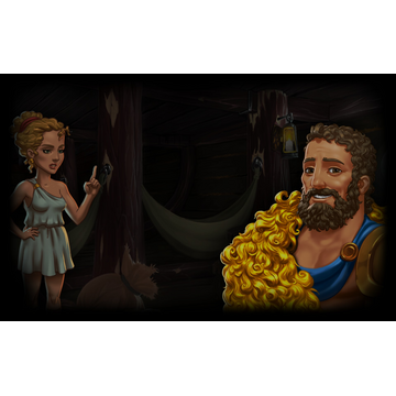 Hercules in a fur wrap