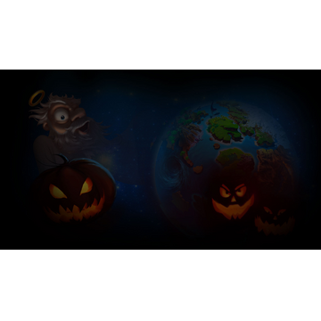 Doodle God Halloween Background