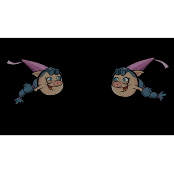 Piggy Princess Flying