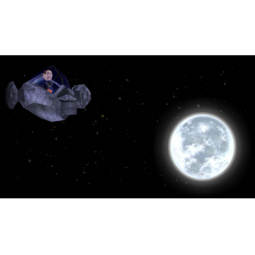 Waldisglédson in his spaceship!