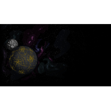 Megacity with a moon