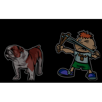 Buster the Bully and his Dog