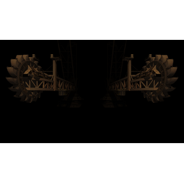 Bucket-wheel Excavator (Profile Background)