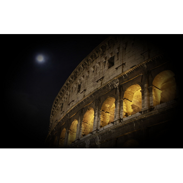 Pompeii Coliseum By Moonlight