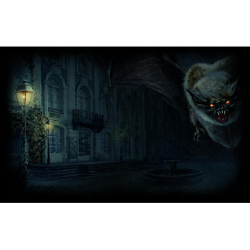 A bat near the cursed mansion