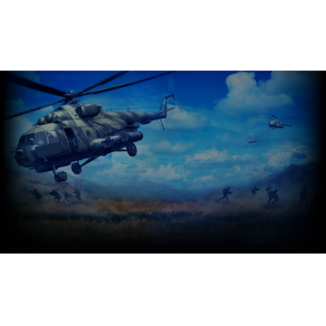 Mi-8s dropping off soldiers