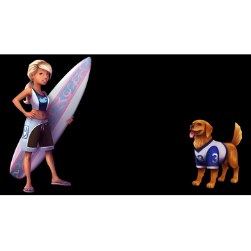 Sandy & Golden Retriever