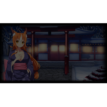 Mischievous Fox Girl Background