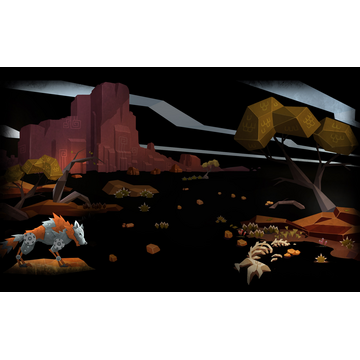 A Wolf in the Desert