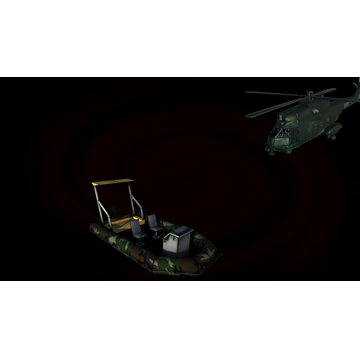 Boat and chopper