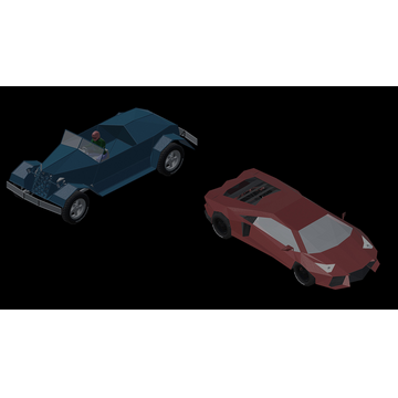 Roadster and Lamborghini