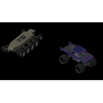 Tank and Monster Truck