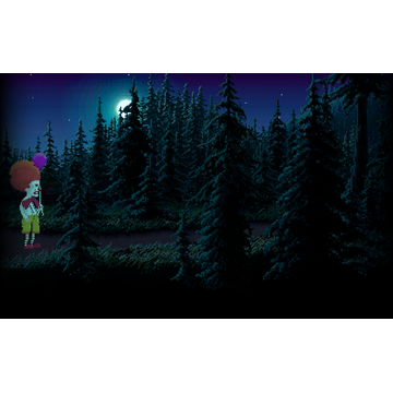 Ransome going into the forest