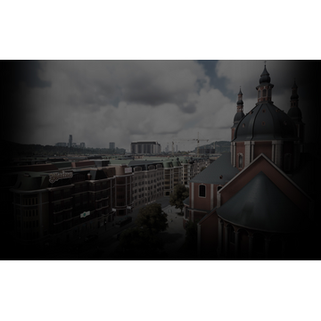 The cathedral in the city center