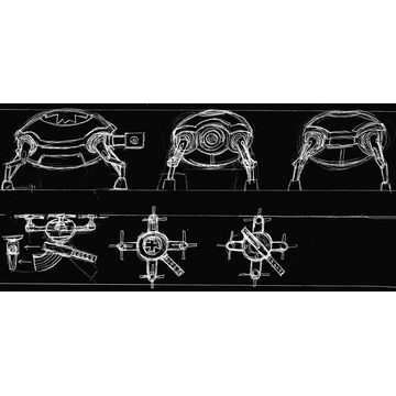 Drones and Gun Turtles Blueprints