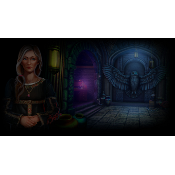 What's behind the owl?