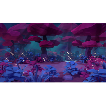 Burning Forest Nighttime