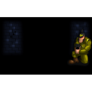 The officer in the shade