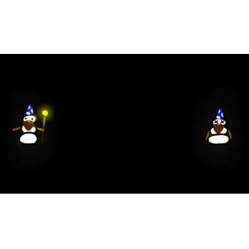 Wizard Snowman Wallpaper