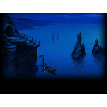 Lilly Looking Through - Boat Dock Night