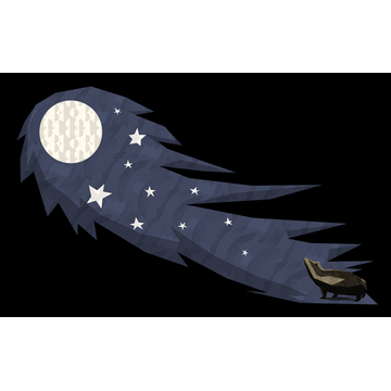 Badger and the moon
