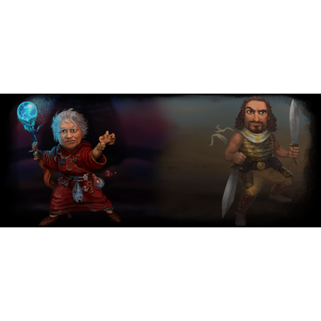 "Rollers" Swordsman & Crone