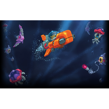 Aqua Kitty - Main Background Art