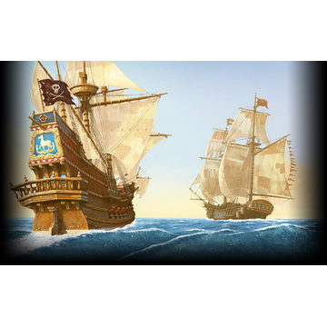 Pirate approaching his prize