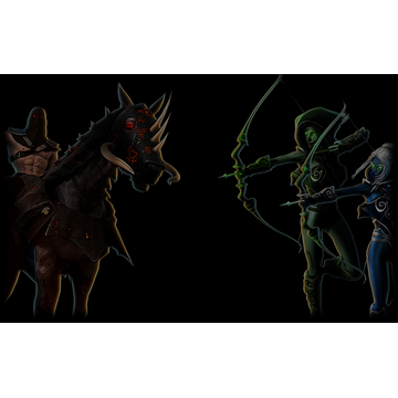 Death Knight vs. Elf Rangers