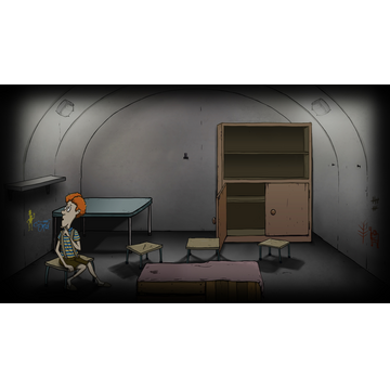 Timmy is in the shelter