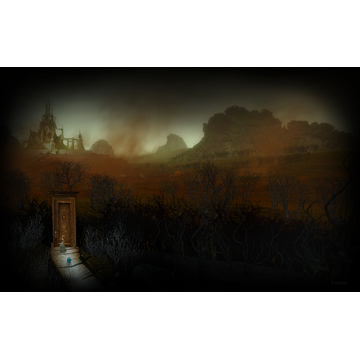 Disney Alice in Wonderland Game Art: The Doorway