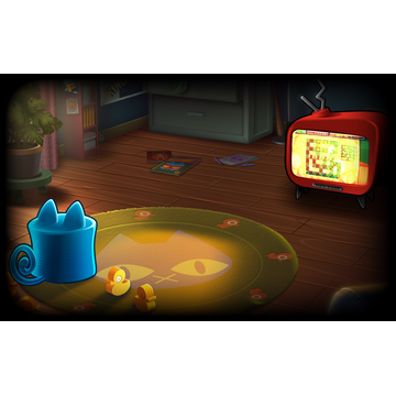 Pix playing Pix the Cat