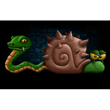 Snail and snake