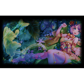 Lily smiled among the flowers