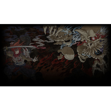 "GetsuFumaDen: Undying Moon" Key art (Profile Background)