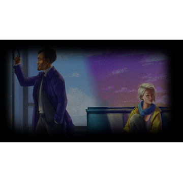 Ahmal and Silvie on the monorail