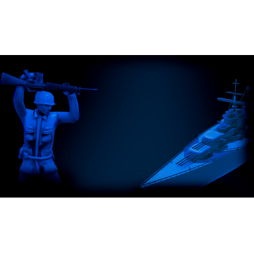 Attack on Toys: Blue Army Background