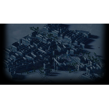 Isometric view on city